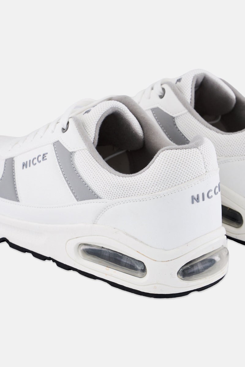 Nicce أحذية تدريب للرجال بافاني مزودة بأربطة، بيضاء - Image 2